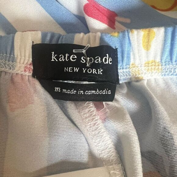 Kate Spade Blue Striped Beach Vacation Pajama PJ Pants - Picture 5 of 6